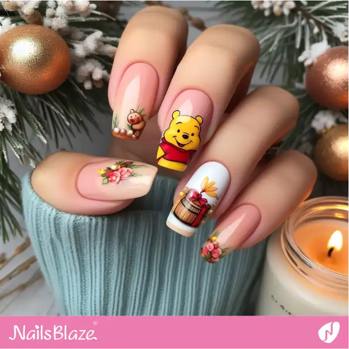 Winnie the Pooh Nails | Cartoon Nails - NB1700